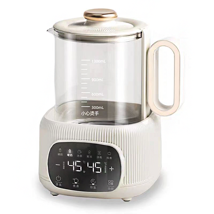 Thiết kế dung tích 1.3L Máy hâm sữa bình sữa cho bé Máy trộn sữa và ấm đun nước 3in1 có chức năng loại bỏ clo