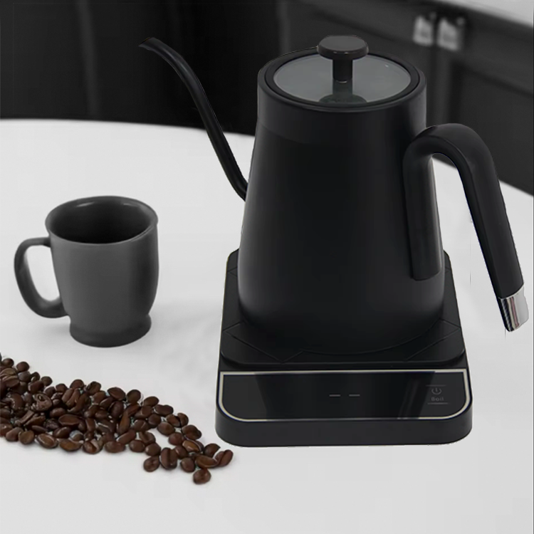 Đổ Trên 90 Độ Ấm Siêu Tốc Cổ Ngỗng Có Thể Điều Chỉnh Nhiệt Độ Thân Bằng Thép Không Gỉ Ấm Điện Di Động Thông Minh Cho Hộ Gia Đình