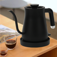 Ấm pha cà phê bằng thép không gỉ 600ml Đổ cà phê Espresso Ấm đun nước pha cà phê cổ ngỗng