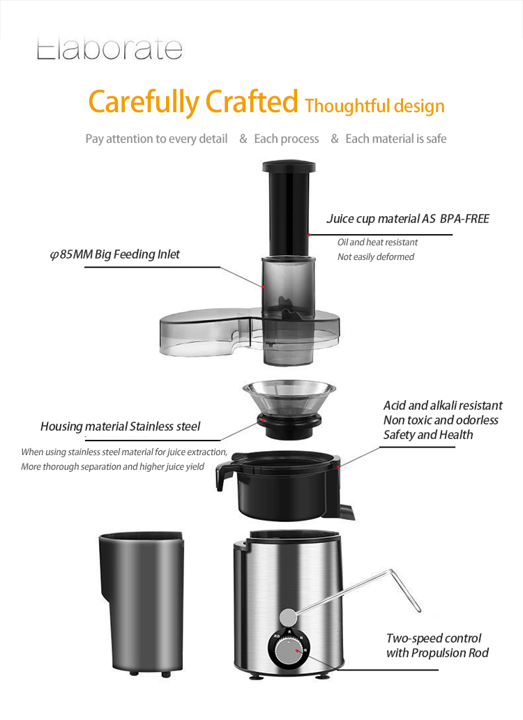 arger Miệng cho ăn lớn M&aacute;ng thức ăn &iacute;t tiếng ồn Nước &eacute;p rau v&agrave; tr&aacute;i c&acirc;y 