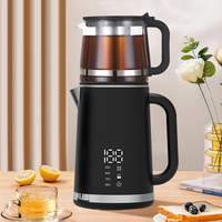 Ấm đun nước treo tường đôi 1500w hiện đại Đế 360 độ 1,5l + 1,1l Ấm đun nước điện thông minh hai lớp với ấm trà nhỏ