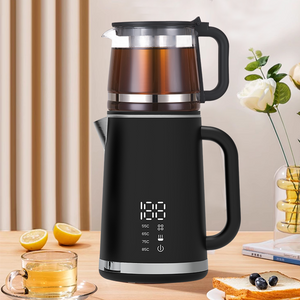 Ấm đun nước treo tường đôi 1500w hiện đại Đế 360 độ 1,5l + 1,1l Ấm đun nước điện thông minh hai lớp với ấm trà nhỏ