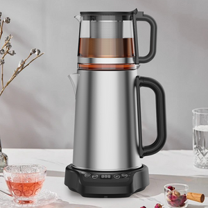 1500W Nước ấm đun nước ketle kép điều khiển Tea Digital Tea Maker Thép không gỉ bằng thép không gỉ Samovar Tea Thổ Nhĩ Kỳ