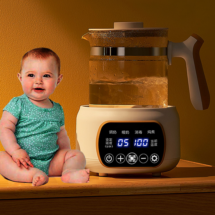 Chất Lượng Cao 1.3L Trà Nóng Ấm Siêu Tốc Bình Giữ Nhiệt Bộ Điều Chế Công Thức Ấm Sữa Thủy Tinh Ấm Siêu Tốc Điện