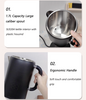 Thiết kế mới Bộ lọc 1.7 + 1.1l Máy pha cà phê Điện bằng thép không gỉ Ấm siêu tốc Samovar Thổ Nhĩ Kỳ dùng cho trà