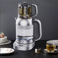 Thiết bị gia dụng Máy pha trà điện Ấm đun nước và bình trà thủy tinh Borosilicate cao có khả năng kiểm soát nhiệt độ