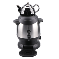Phong Cách Mới Tiếng Ả Rập Samovar Trà Bộ Nồi Gốm Sứ Đôi Đôi Ấm Siêu Tốc Nồi Điện Samovar Ấm Siêu Tốc Với Nồi Gốm 