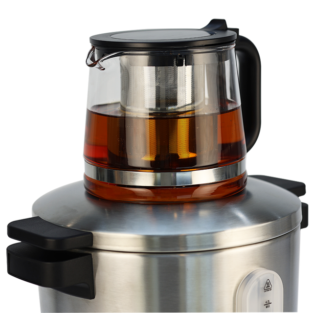 Nhà sản xuất bán buôn Máy pha trà Samovar bằng thép không gỉ 4l của Nga Máy pha trà điện Samovar của Thổ Nhĩ Kỳ để bán
