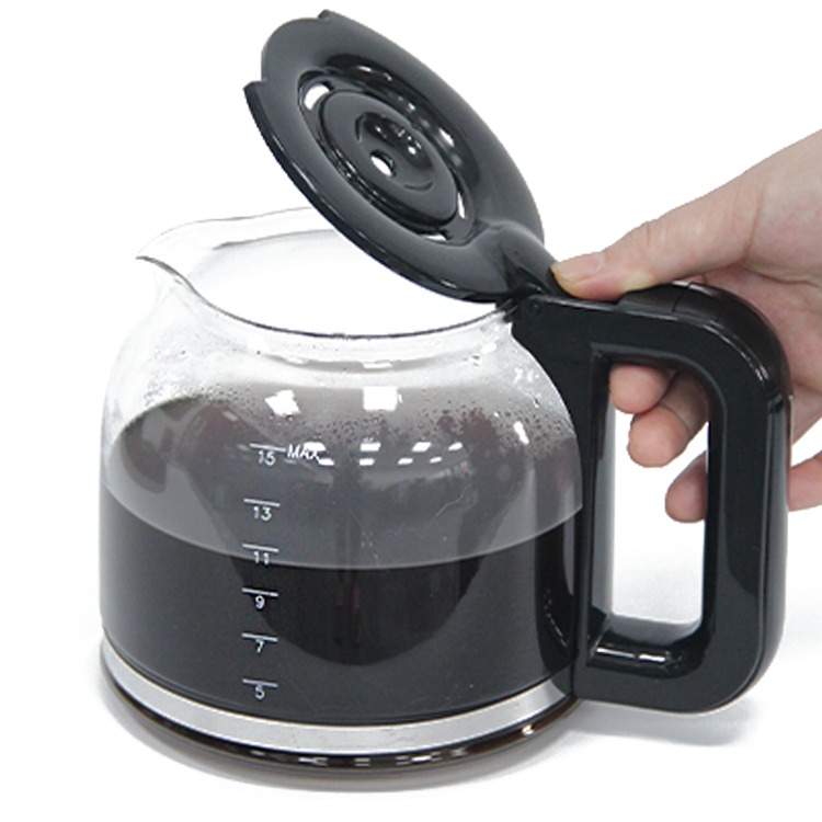 Máy pha cà phê Espresso nhỏ giọt 650W 1.5L 5-10 Cup màu đen