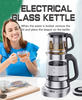 Bán 1.7 L Điện Thổ Nhĩ Kỳ Samovar Đôi Máy Pha Trà Thủy Tinh Bộ Ấm Trà Thủy Tinh Điện Ấm Siêu Tốc Thủy Tinh 