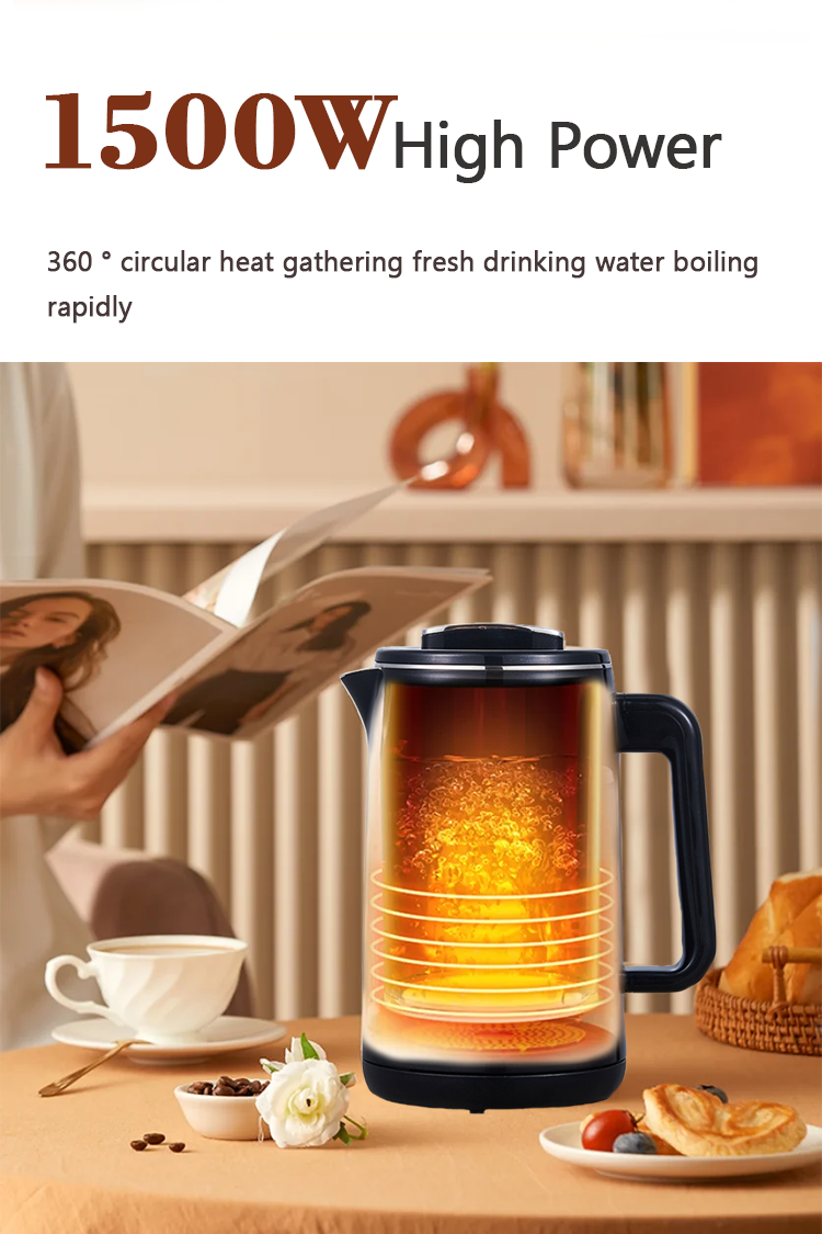 Tân thủy điện tiếng Ả Rập đen hiện đại Digital 2.6L SAMOVAR KETLEE TEEAN MAKER SET 